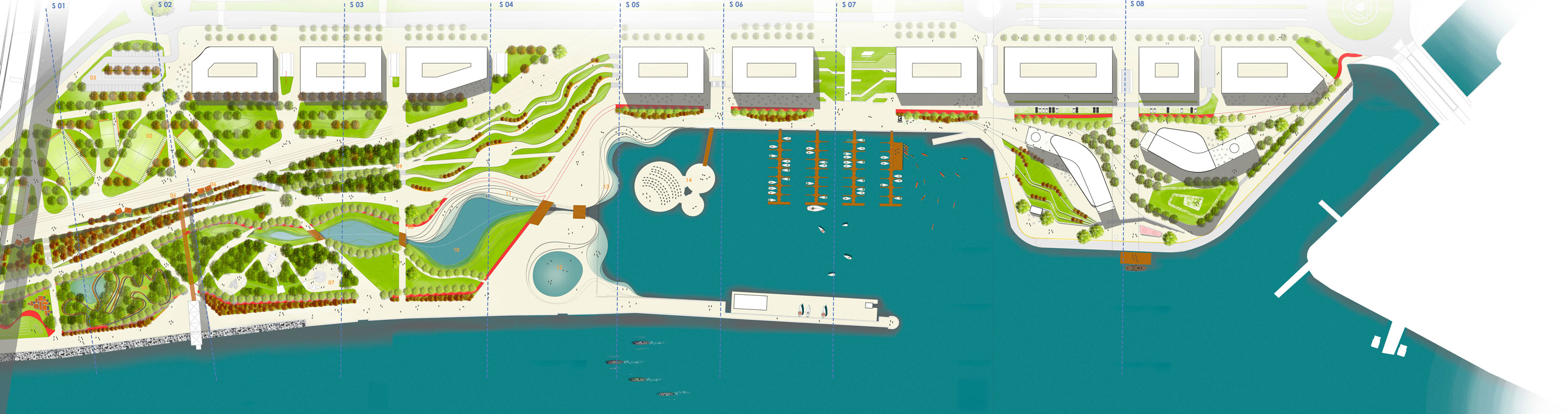 Parque Galindo, planta