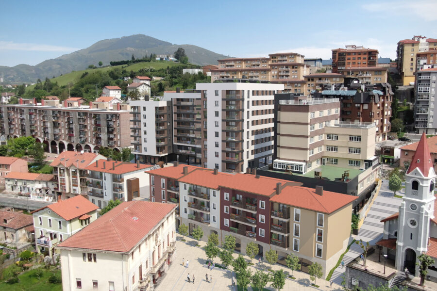 Una actuación para regenerar y revitalizar el pulso en el corazón de Ortuella