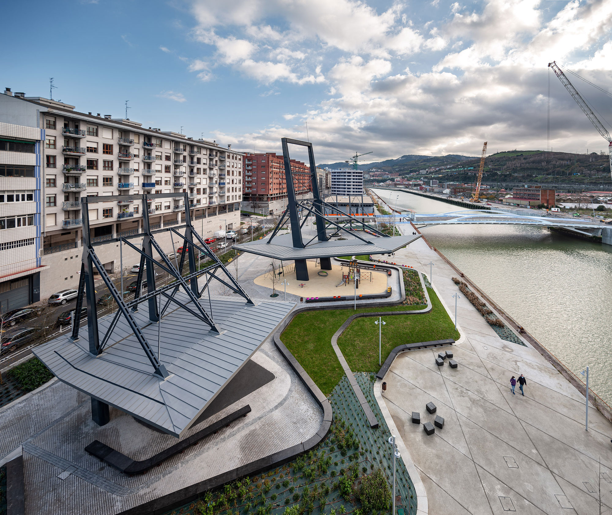 Urbanización de espacios verdes de Zorrozaurre