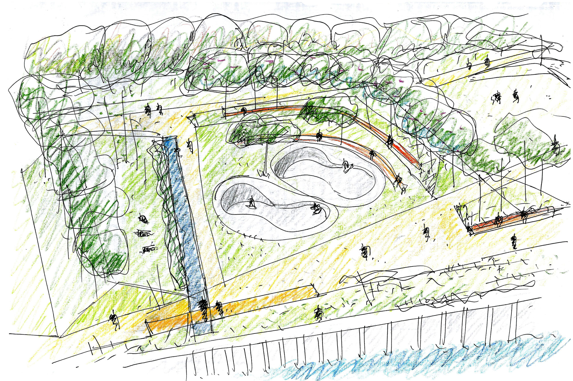 Urbanización de espacios verdes de Zorrozaurre