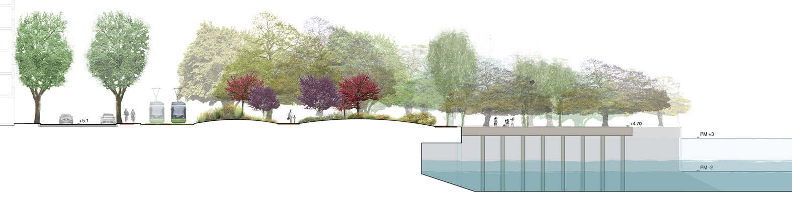 Urbanización de espacios verdes de Zorrozaurre