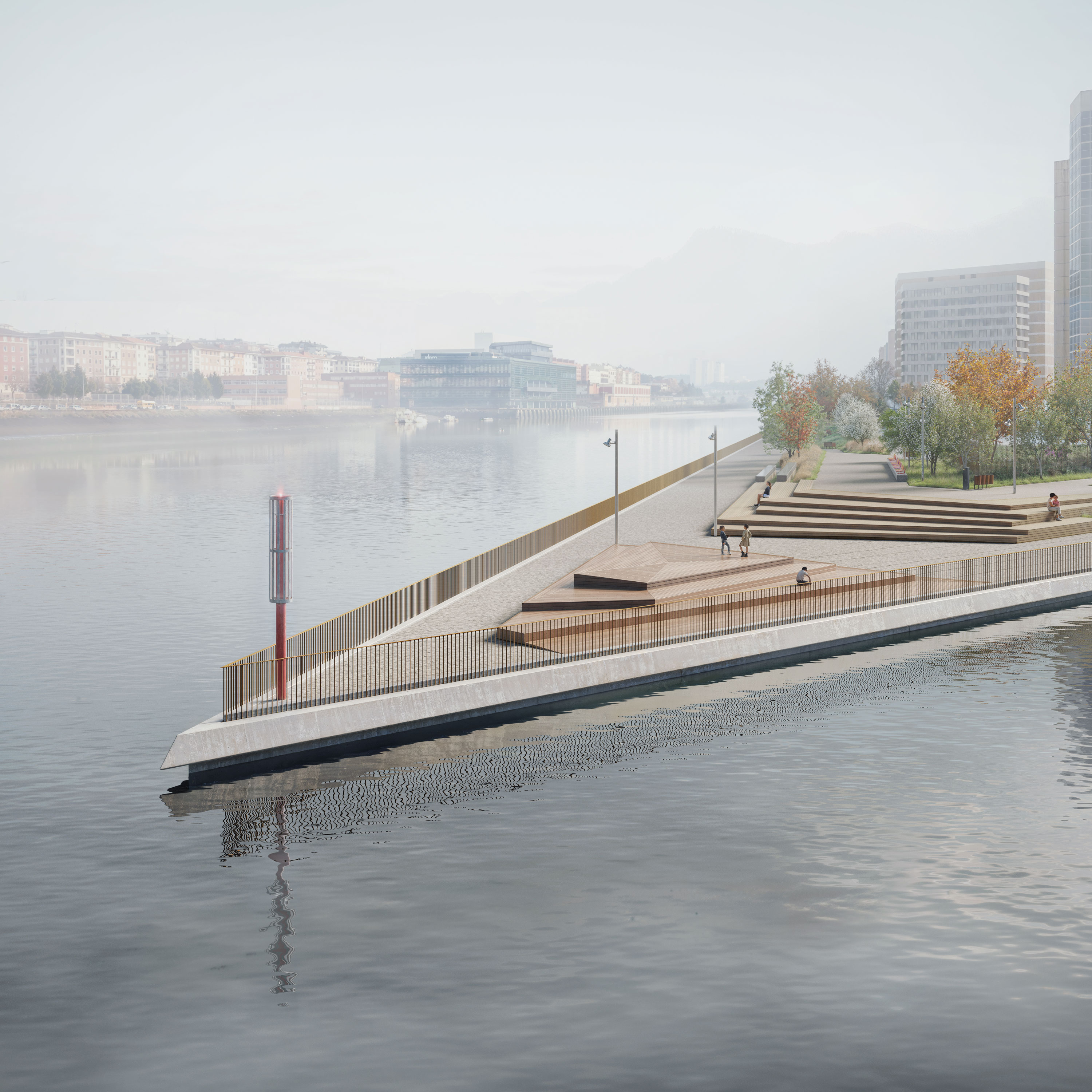 Urbanización de espacios verdes de Zorrozaurre Isla