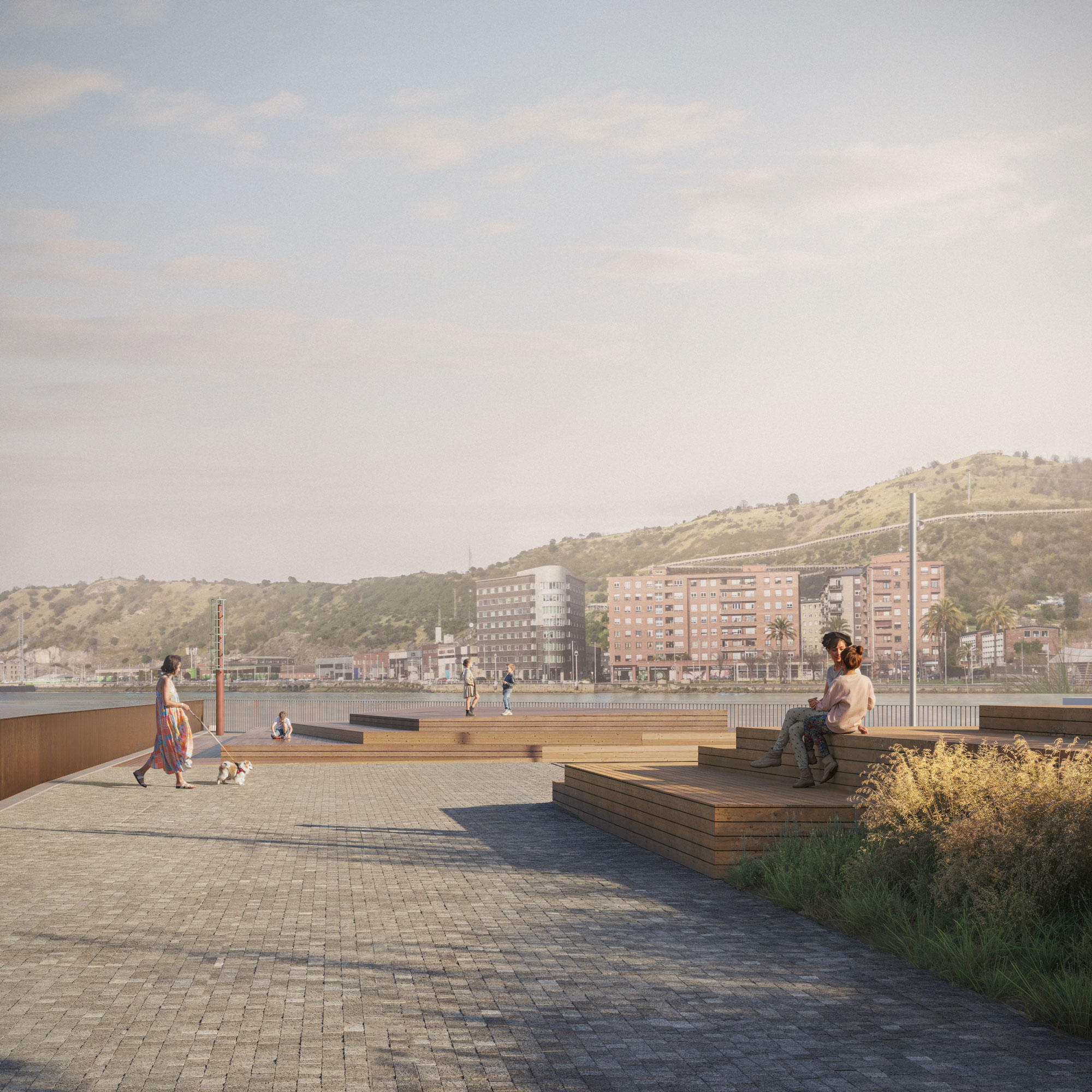 Urbanización de espacios verdes de Zorrozaurre Isla