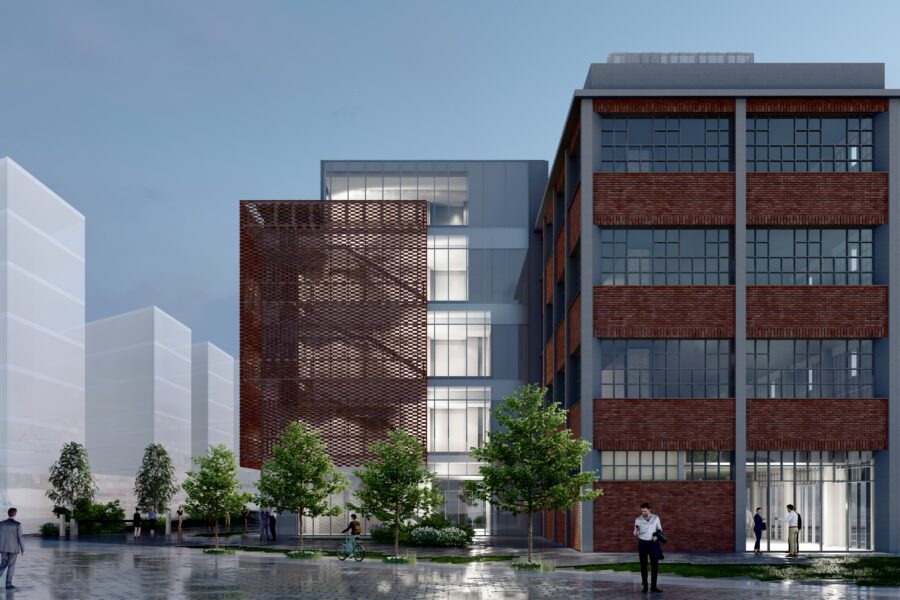 Arrancan las obras del primer edificio del Campus Bilbao del Parque Tecnológico de Zorrotzaurre